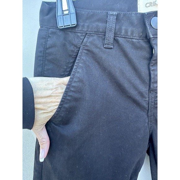 Crippen - Tapered Six Trouser Cropped Pants in Black Sz 25 NWOT - Picture 7 of 14